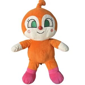 Anpanman Dokinchan Plush Stuffed Toy Orange Fuwarin Anime Character Sega 18"